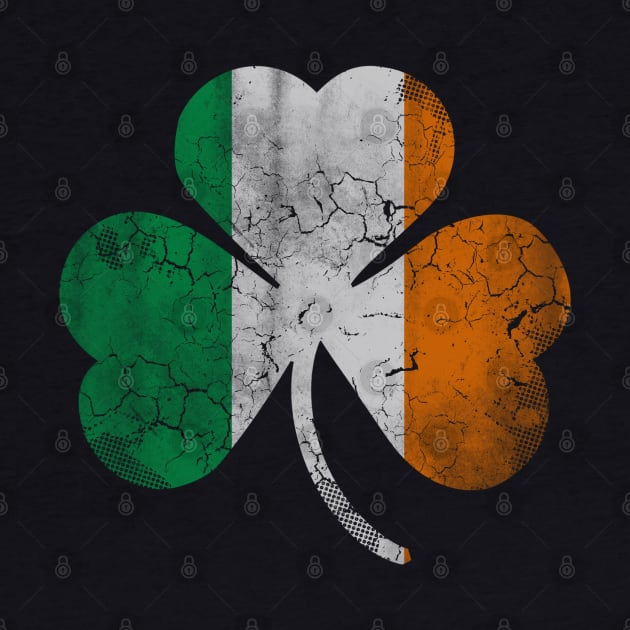 Vintage Flag of Ireland Shamrock by E